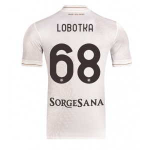 SSC Napoli Stanislav Lobotka #68 Jalkapallovaatteet Vieraspaita 2025-26 Lyhythihainen